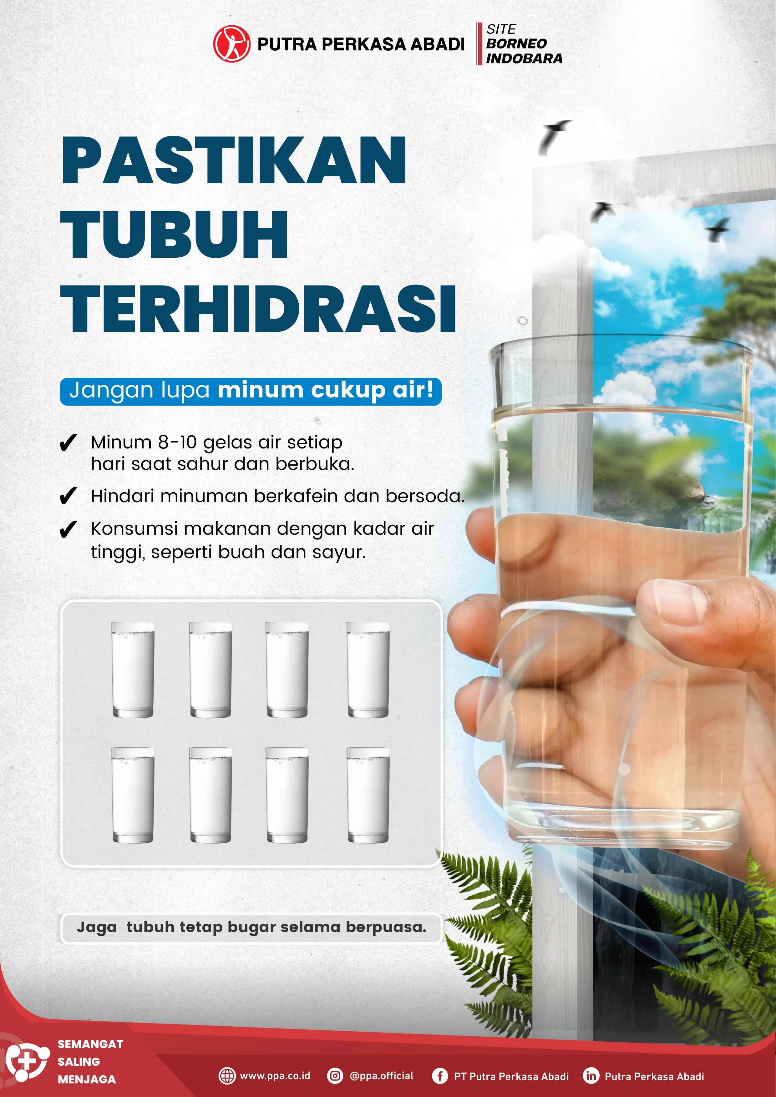 Pastikan Tubuh Tetap Terhidrasi Selama Berpuasa